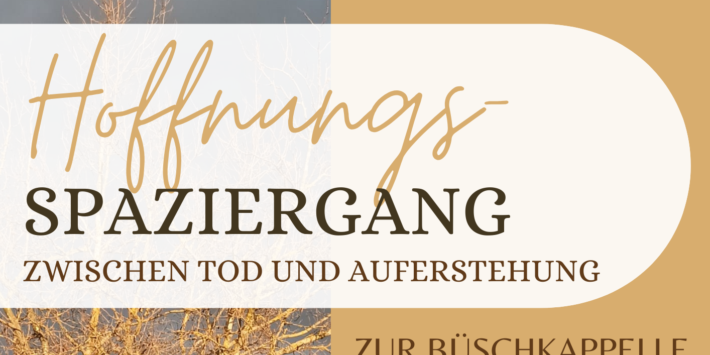 Plakat Hoffnungsspaziergang